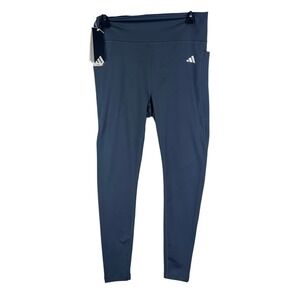 Adidas Womens AEROREADY OPT ESS Tights Training Pants Black Size XL NEW